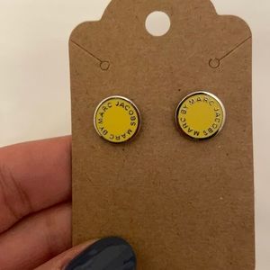 Yellow and silver Marc by Marc Jacobs stud earring